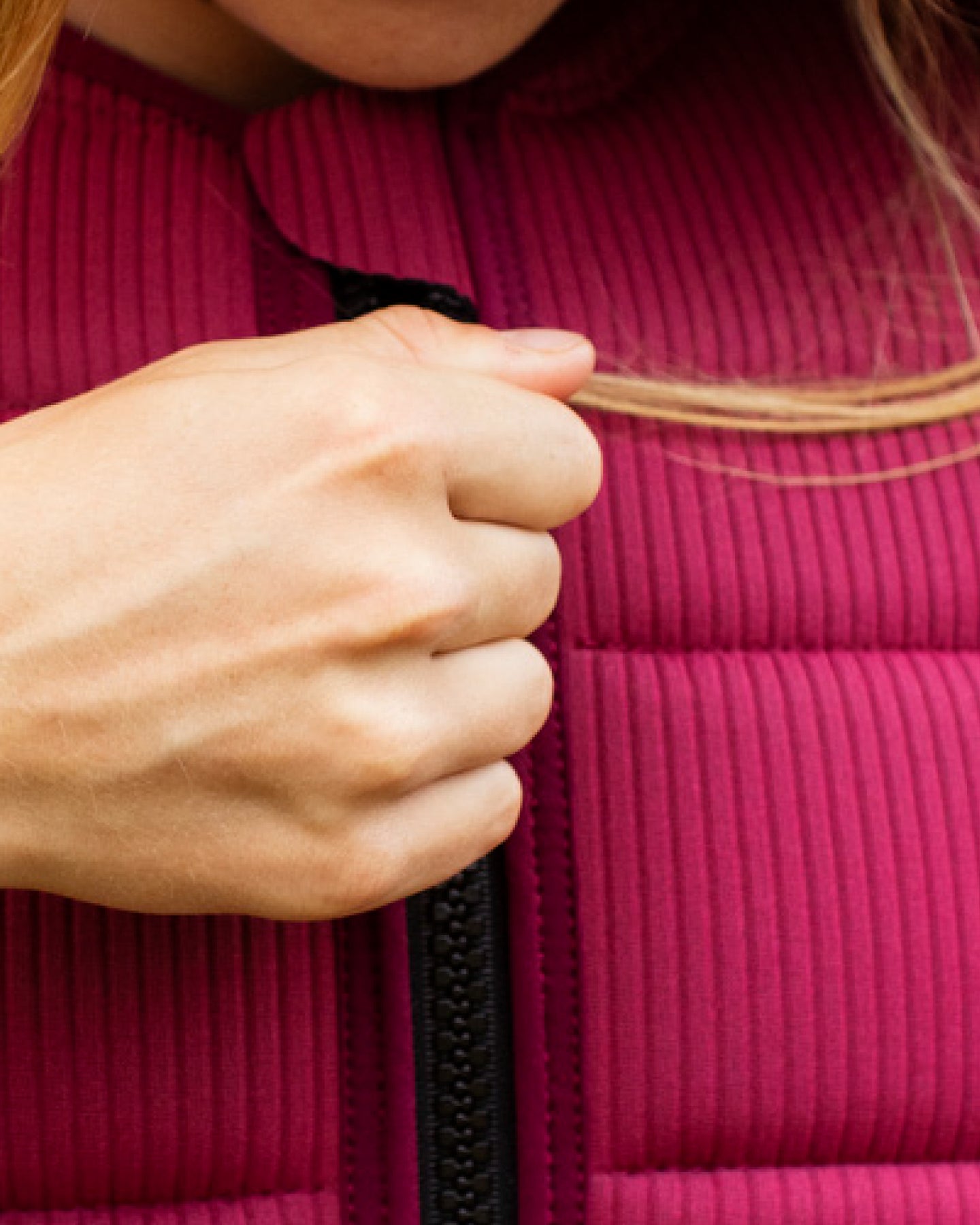 Follow Cord Impact Vest - Maroon- Lifestyle 1