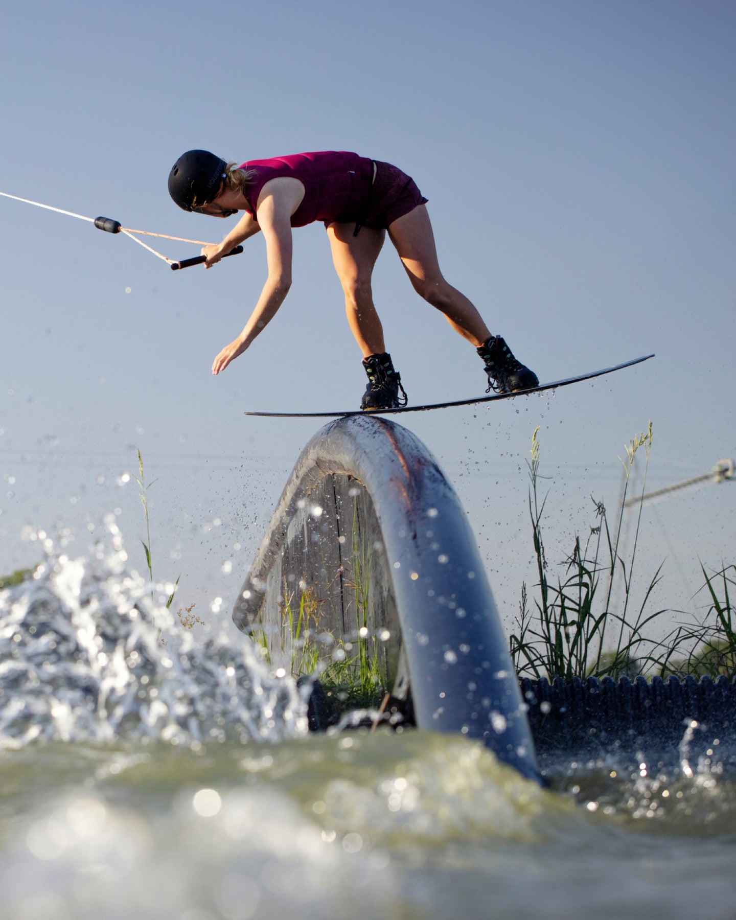 Follow Cord Impact Vest - Maroon- Lifestyle 2