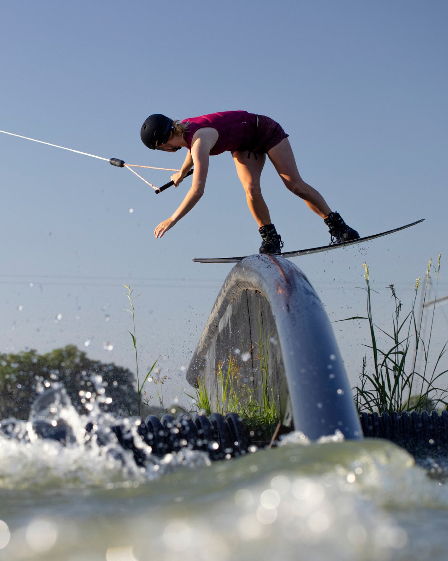 Follow Cord Impact Vest - Maroon- Lifestyle 4