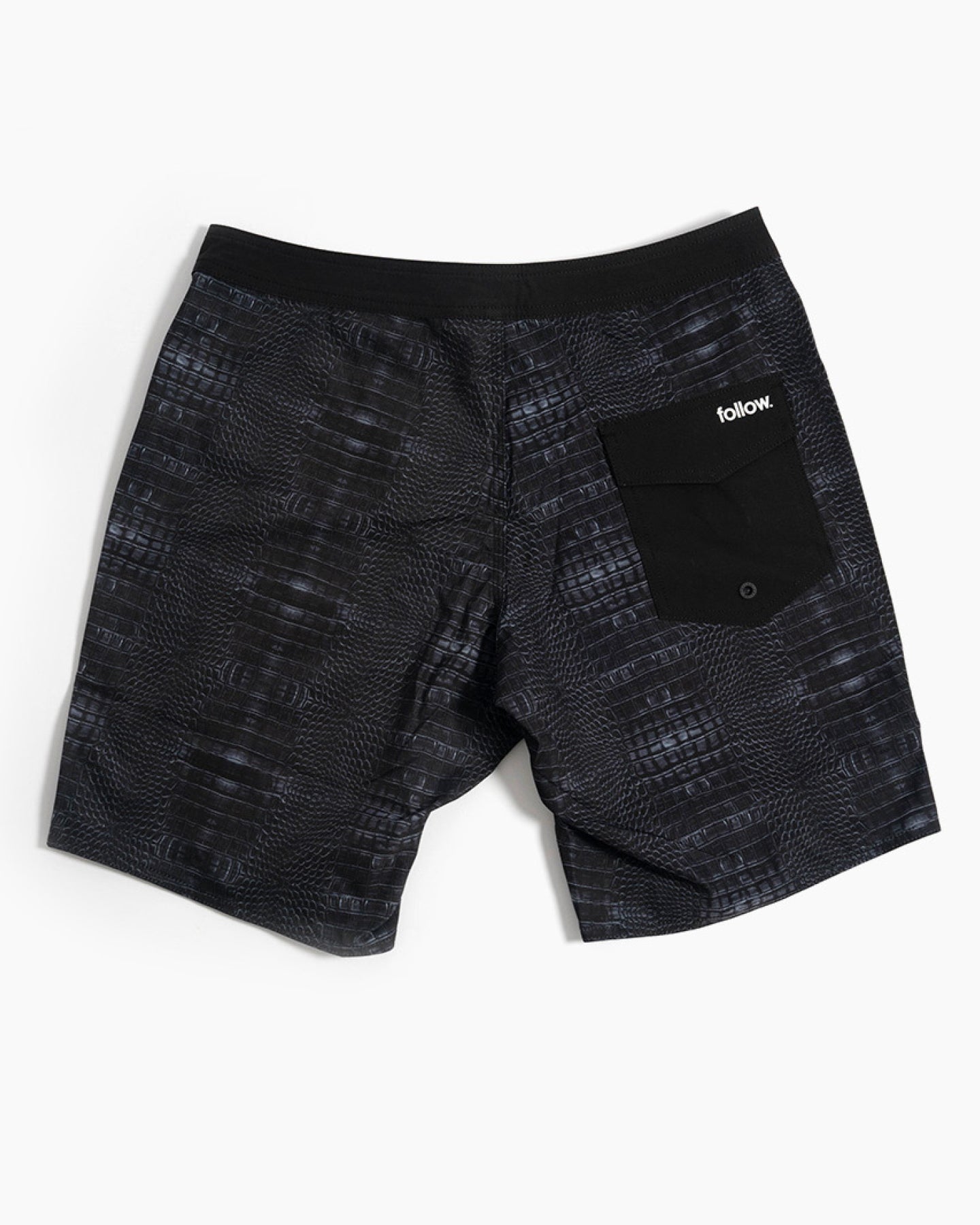 Follow Simple 3 Boardie - Black - Back