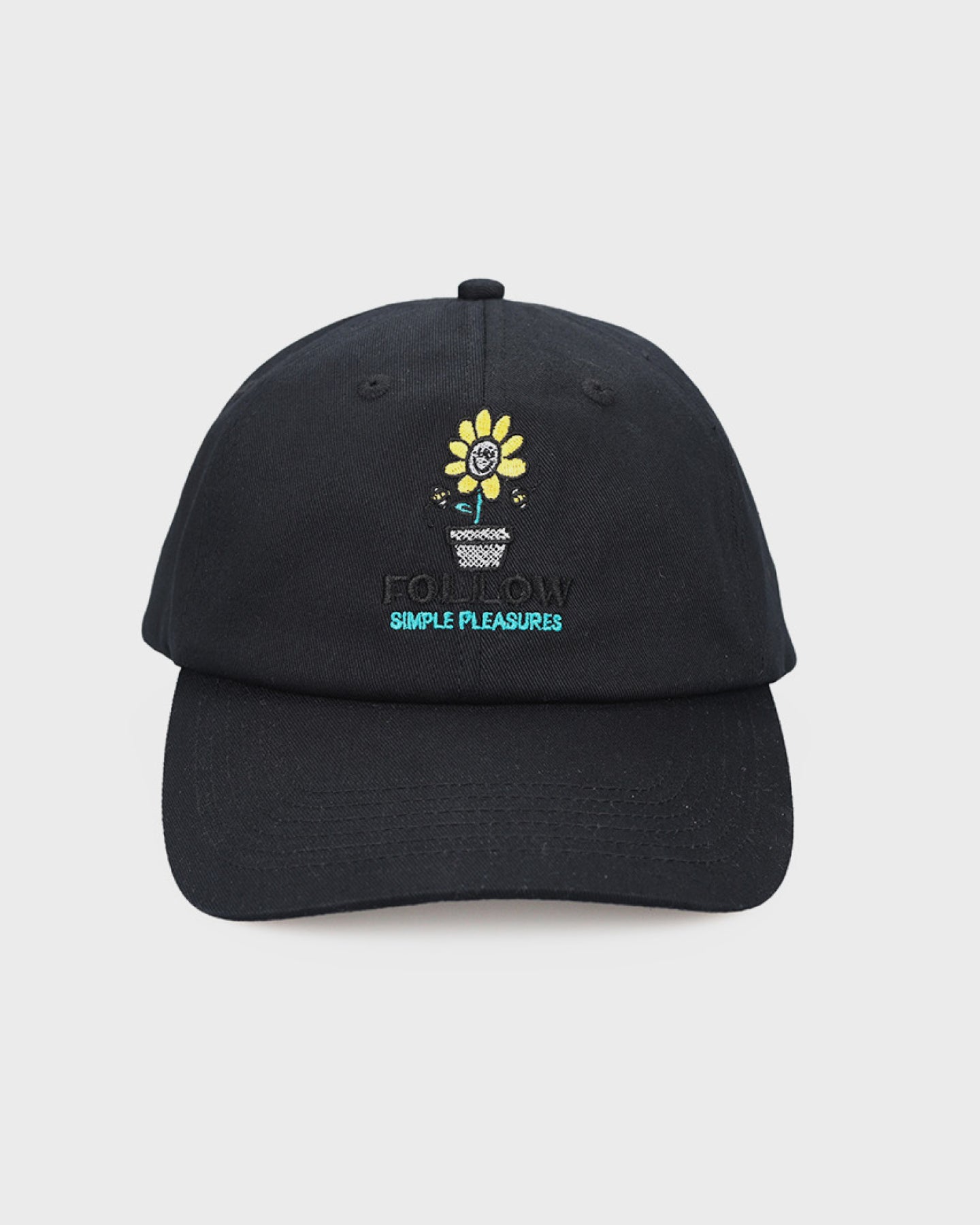 Follow Simple Cap - Black
