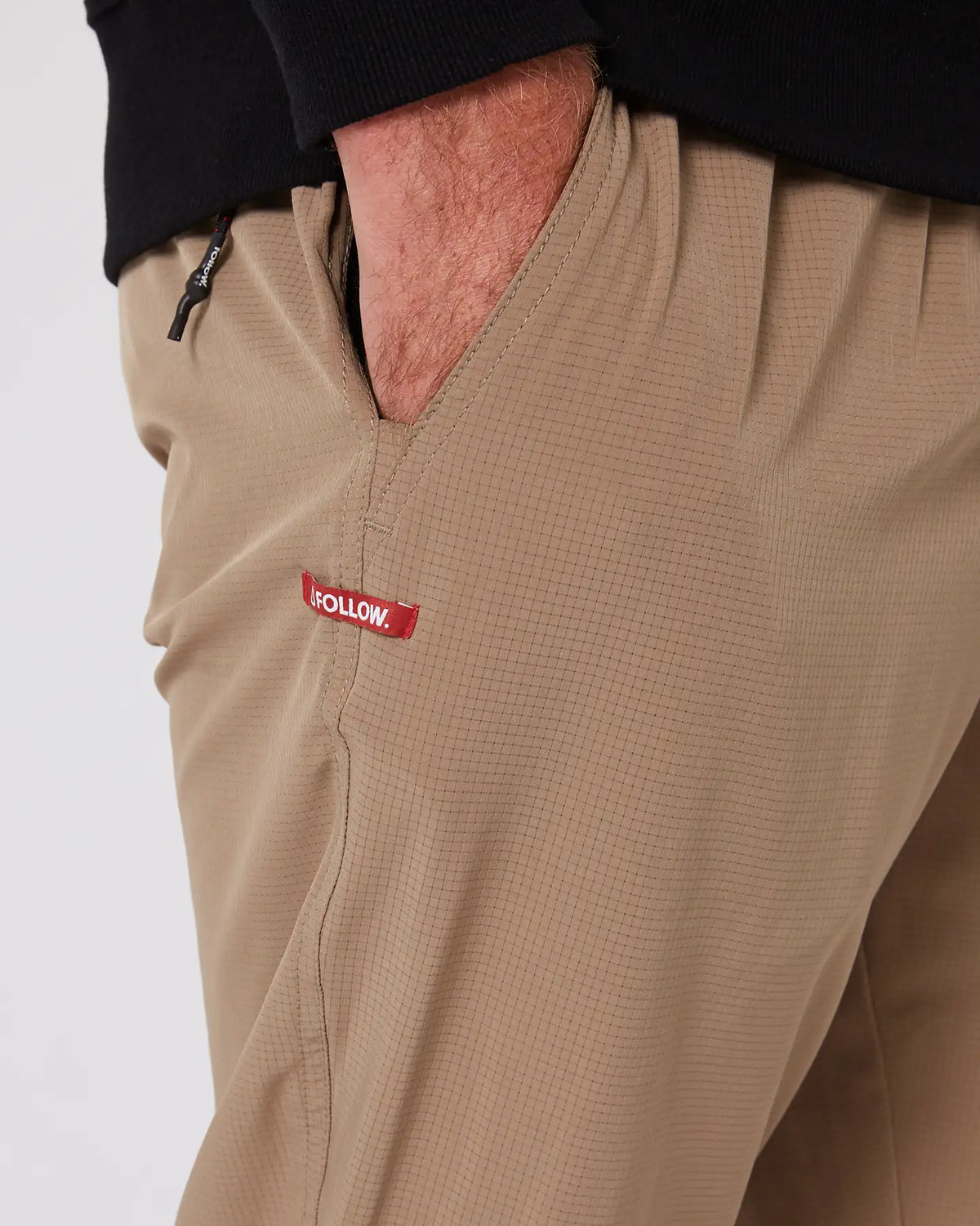 Follow Tech Pants in Khaki | Stretch Outdoor | Follow USA