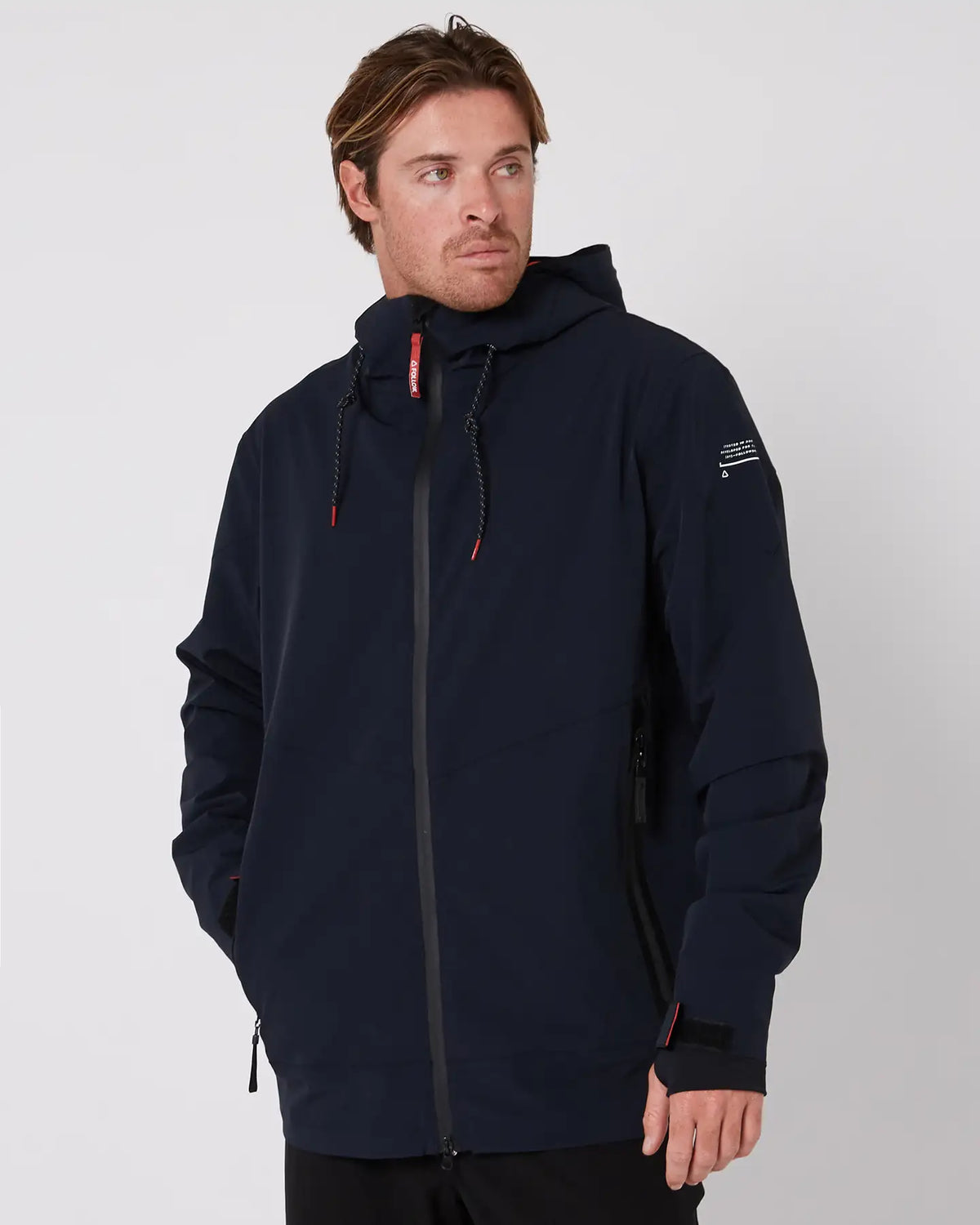 Follow Spray Zip Through Jacket in Black | Follow USA
