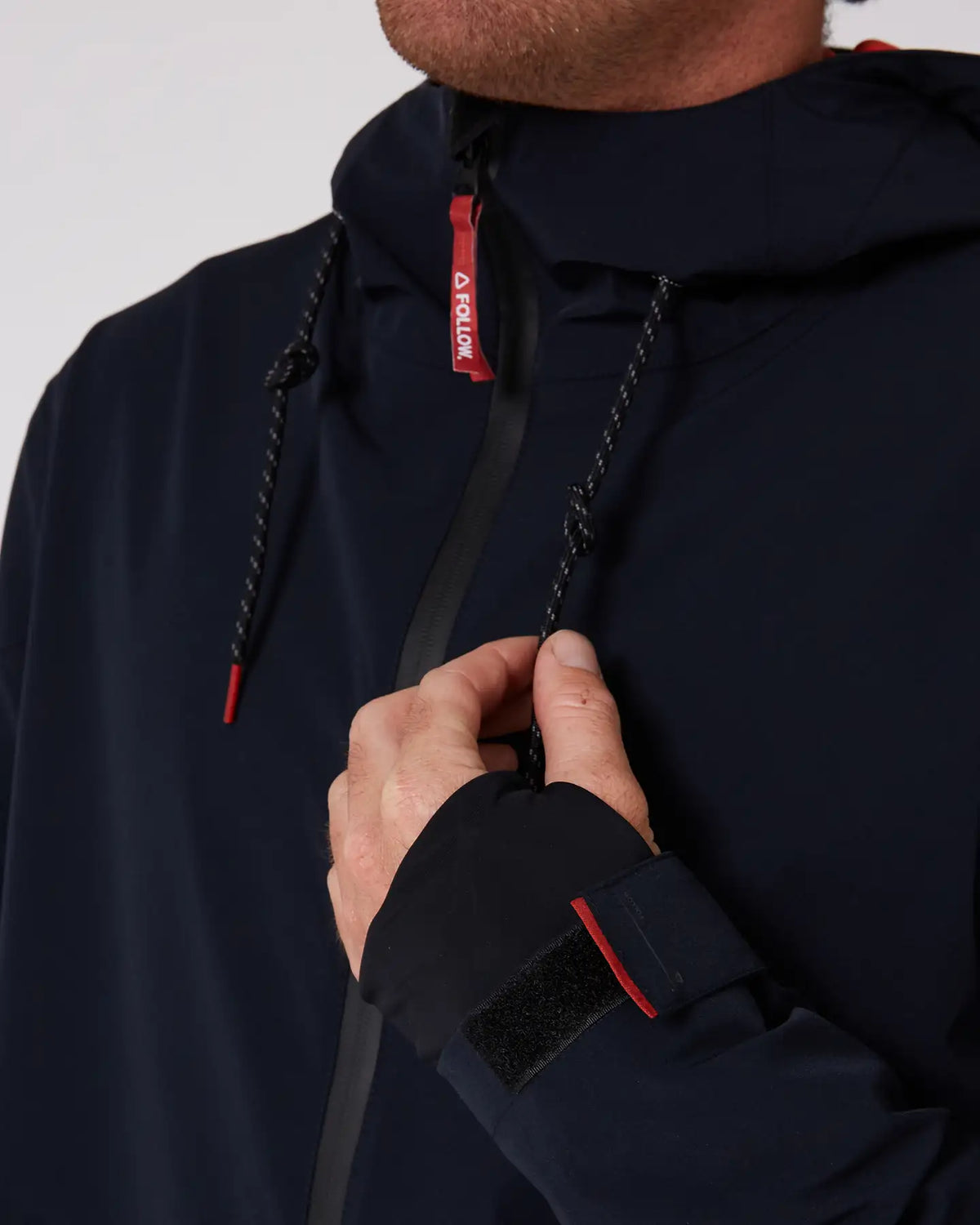 Follow Spray Zip Through Jacket in Black | Follow USA Follow Spray Zip Through Jacket in Black | Follow USA