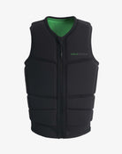 Black Division Impact vest with a Follow brand logo on a white background