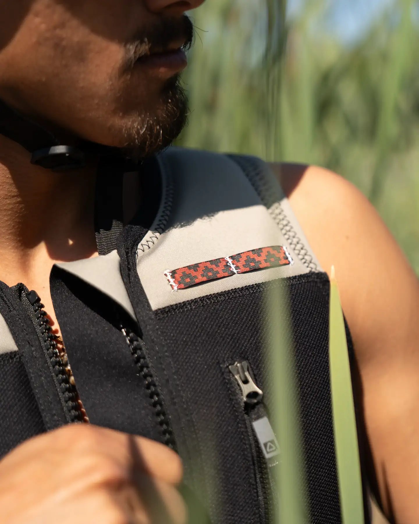 Follow Capiva Impact Vest - Stone/Black Detail 16