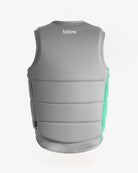 Follow Corp Impact Vest - Grey/Green Back