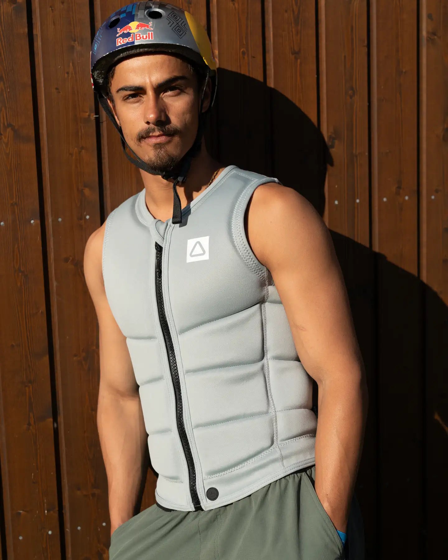 Follow Corp Impact Vest - Grey/Green lifestyle 3