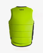 Follow Corp Impact Vest - Fluro Yellow Back