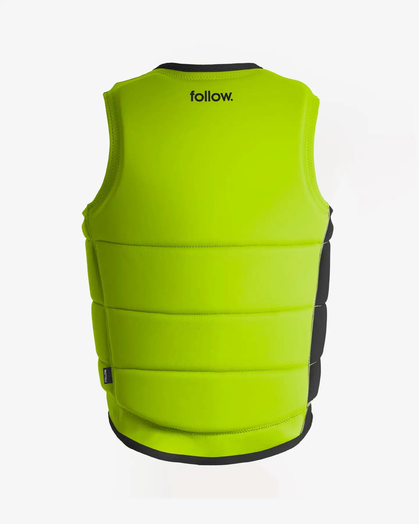 Follow Corp Impact Vest - Fluro Yellow Back