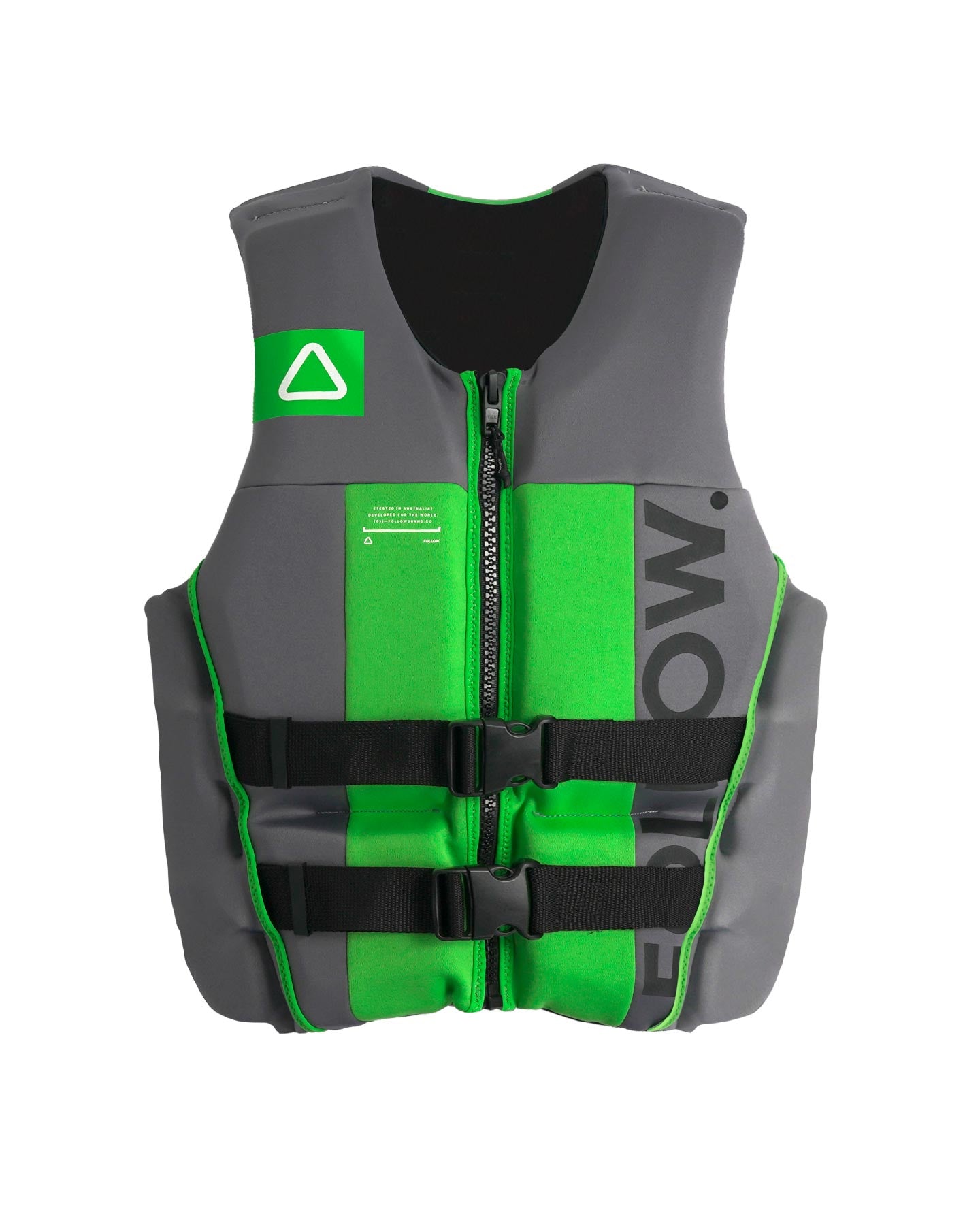 Follow Logo CGA Life Jacket - Charcoal/Green