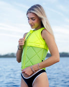 Follow Athena Impact Vest - Fluro Yellow lifestyle 4