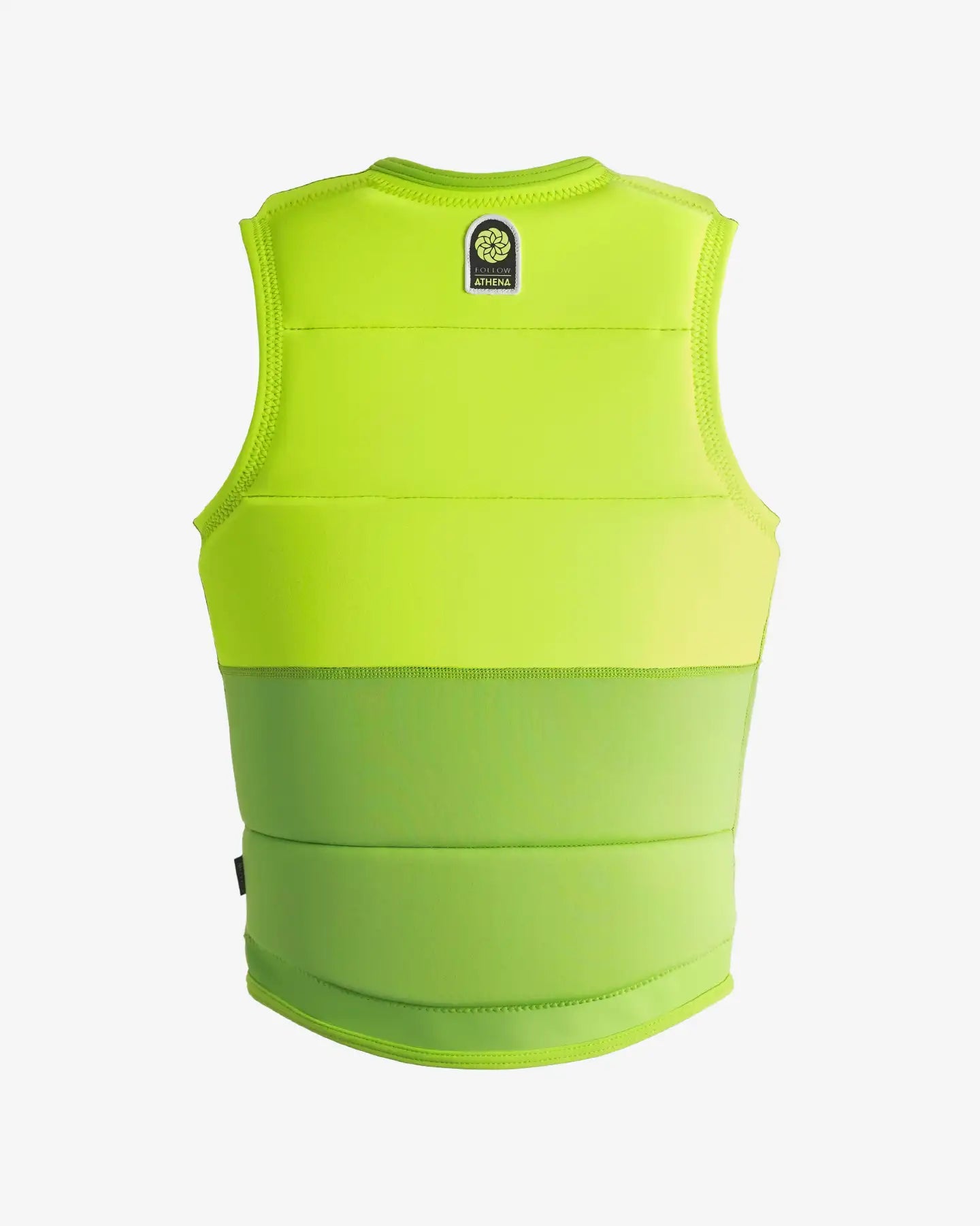 Follow Athena Impact Vest - Fluro Yellow Back