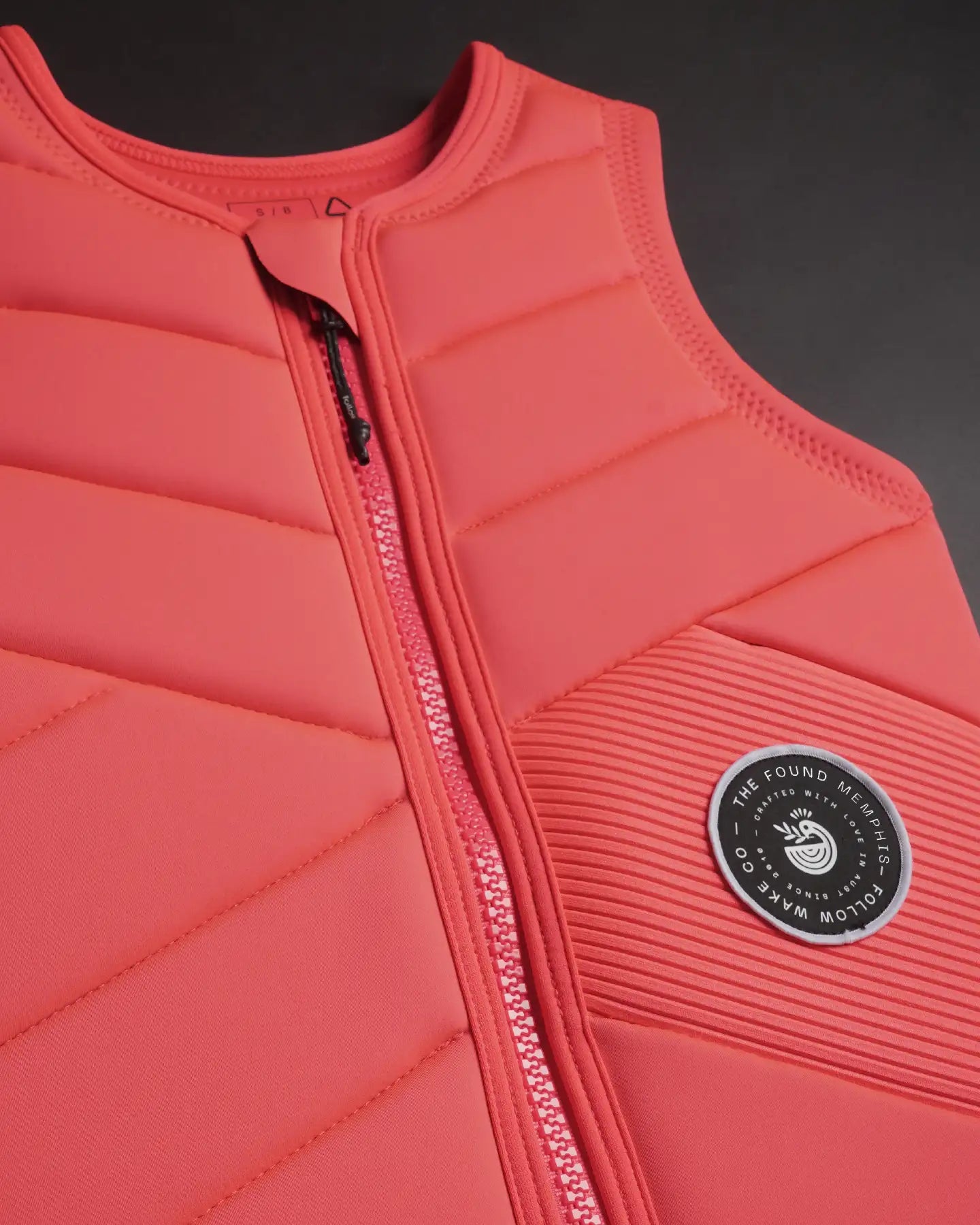 Follow Memphis Impact Vest - Fluro Red Detail  2