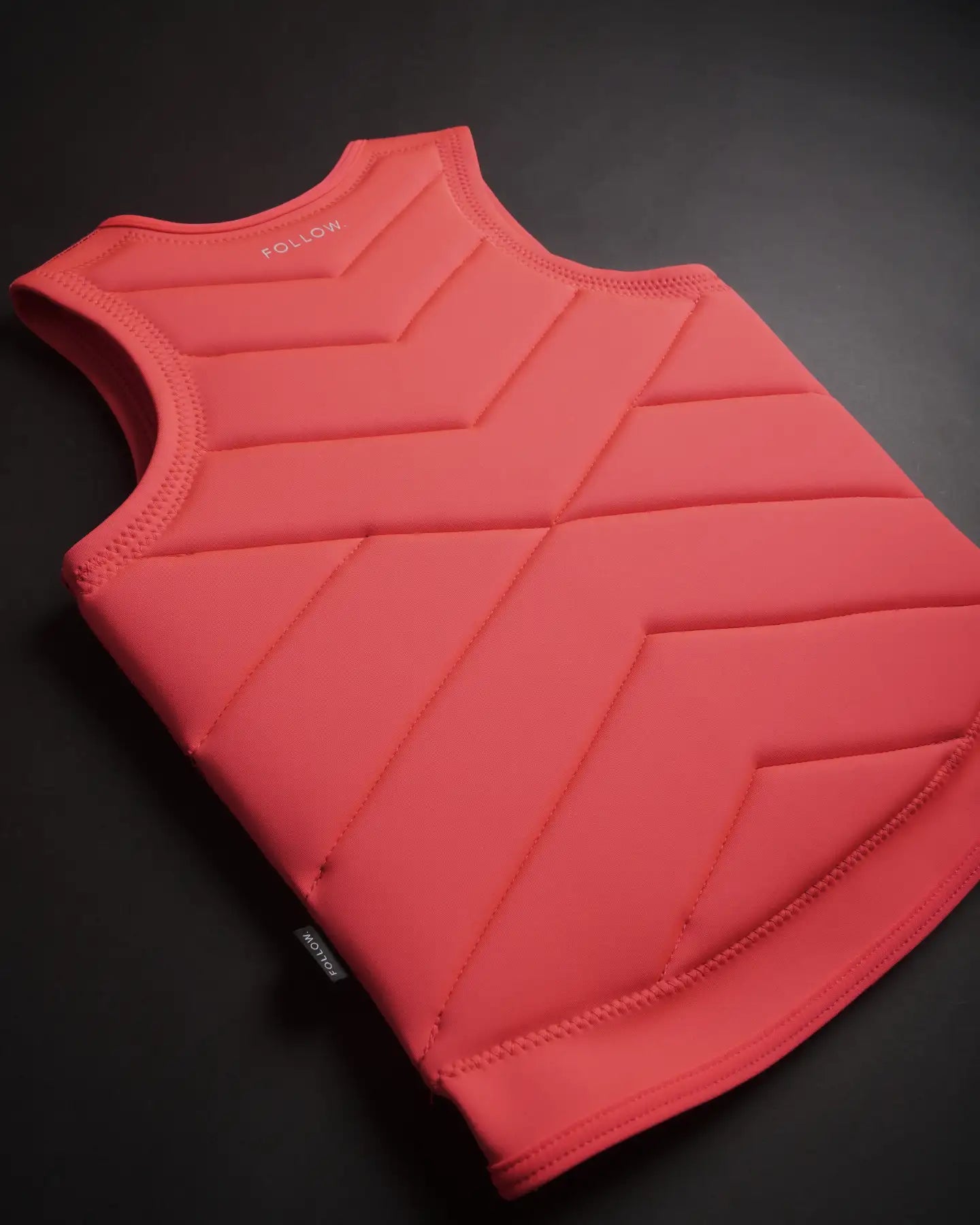 Follow Memphis Impact Vest - Fluro Red Detail 3