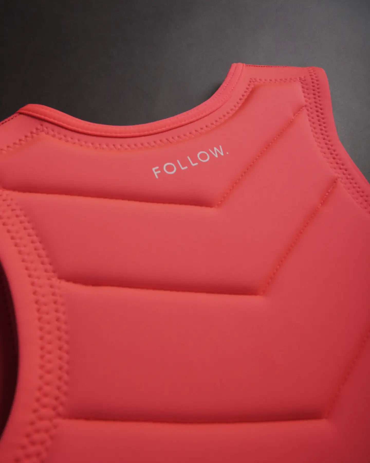 Follow Memphis Impact Vest - Fluro Red Detail 5