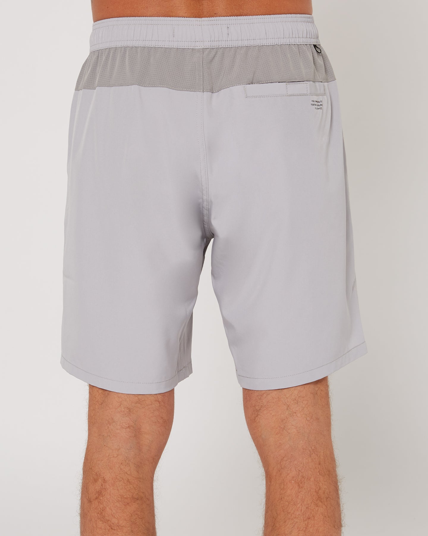 Follow All Day Shorts - Light Grey — men's wakeboard shorts, studio view 06