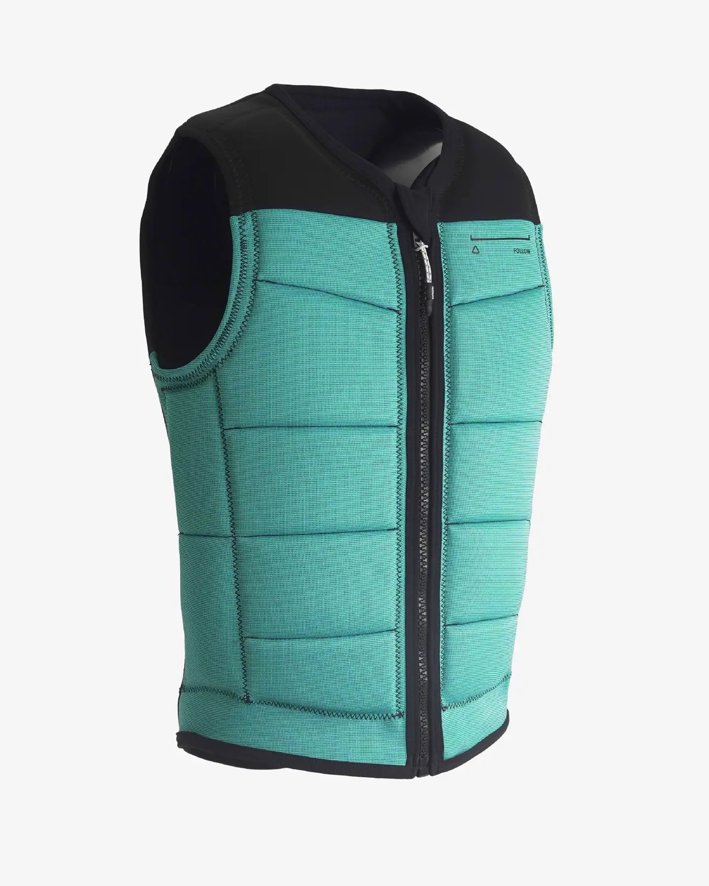 Follow Section Impact Vest - Black/Teal 2