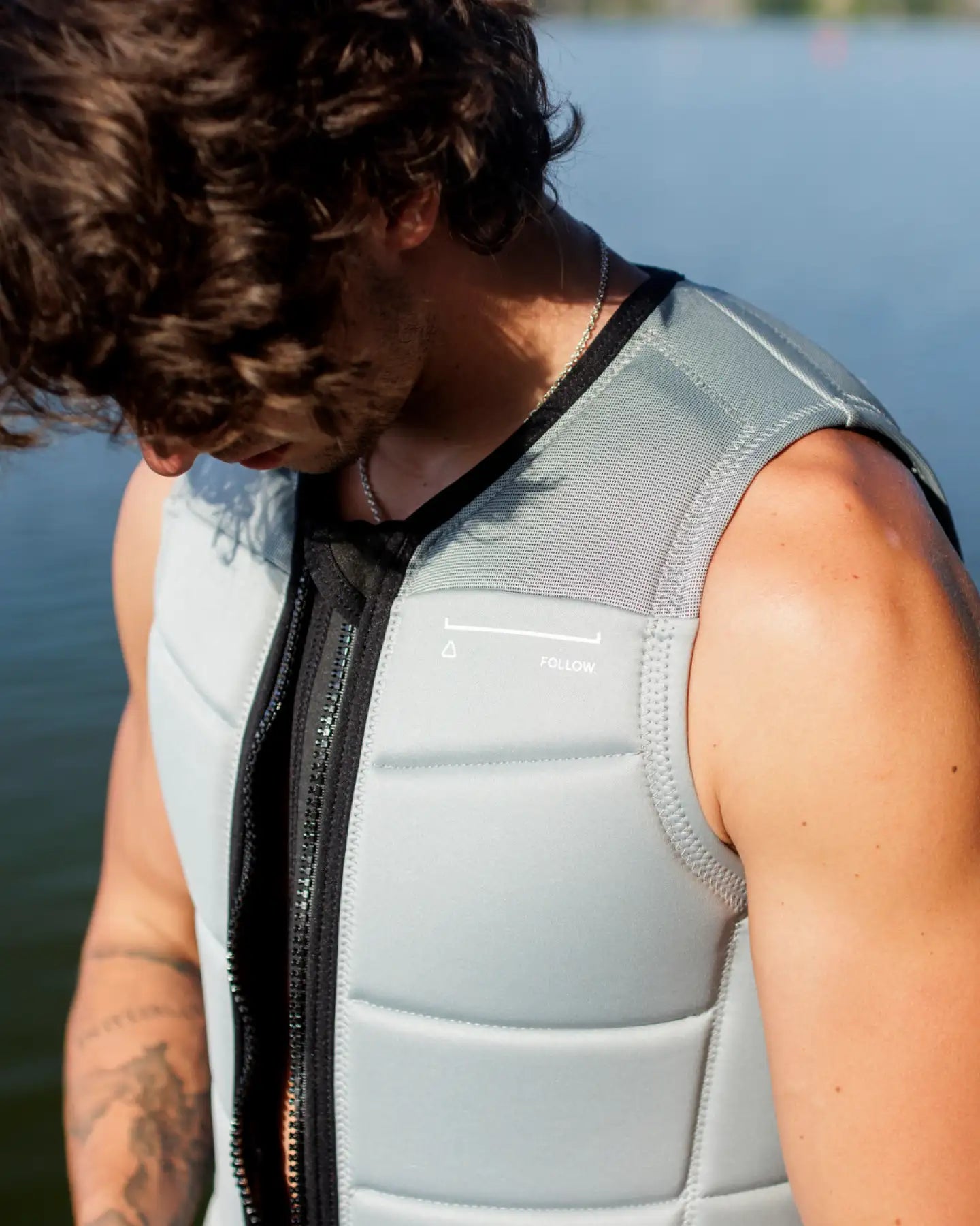 Follow Section Impact Vest - Stone lifestyle 1