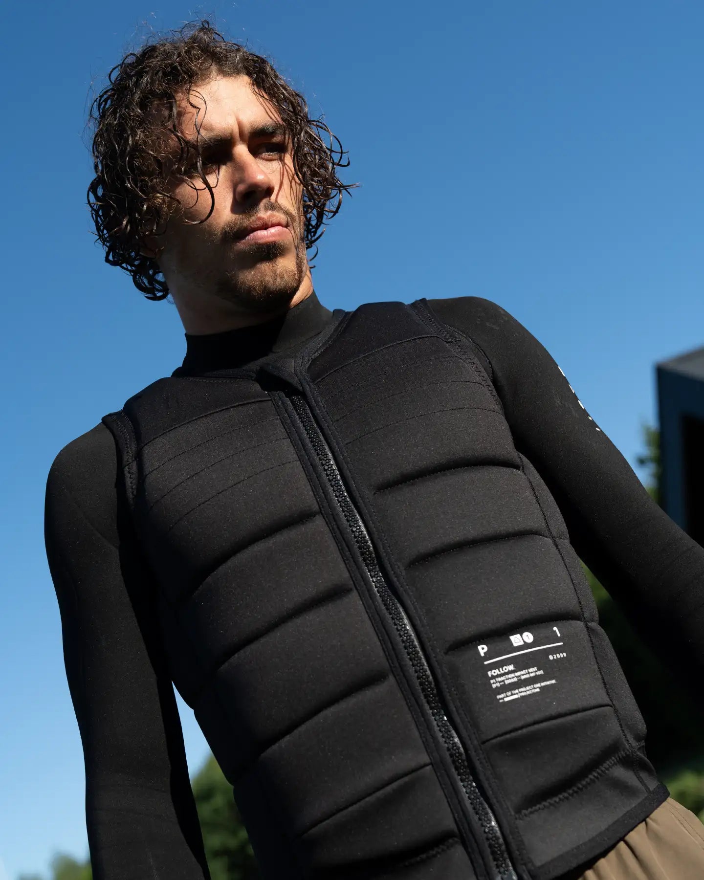 Follow P1 Traction Impact Vest - Black lifestyle 4