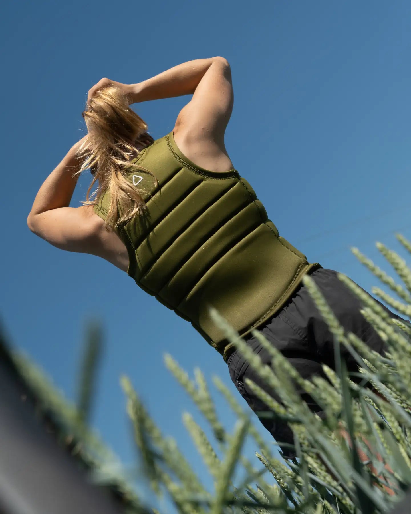 Follow Total Womens Impact Vest - Olive lifestyle 1