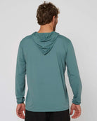 Follow Water Hood L/S - Olive Back