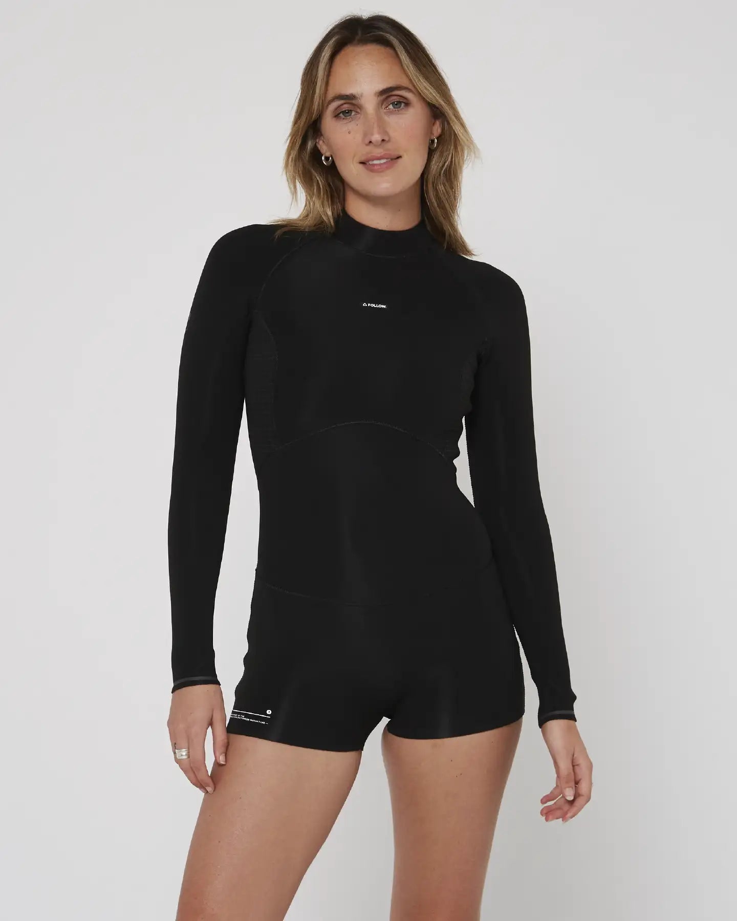 Follow P1 Womens 2/2mm L/S Springy - Black 3