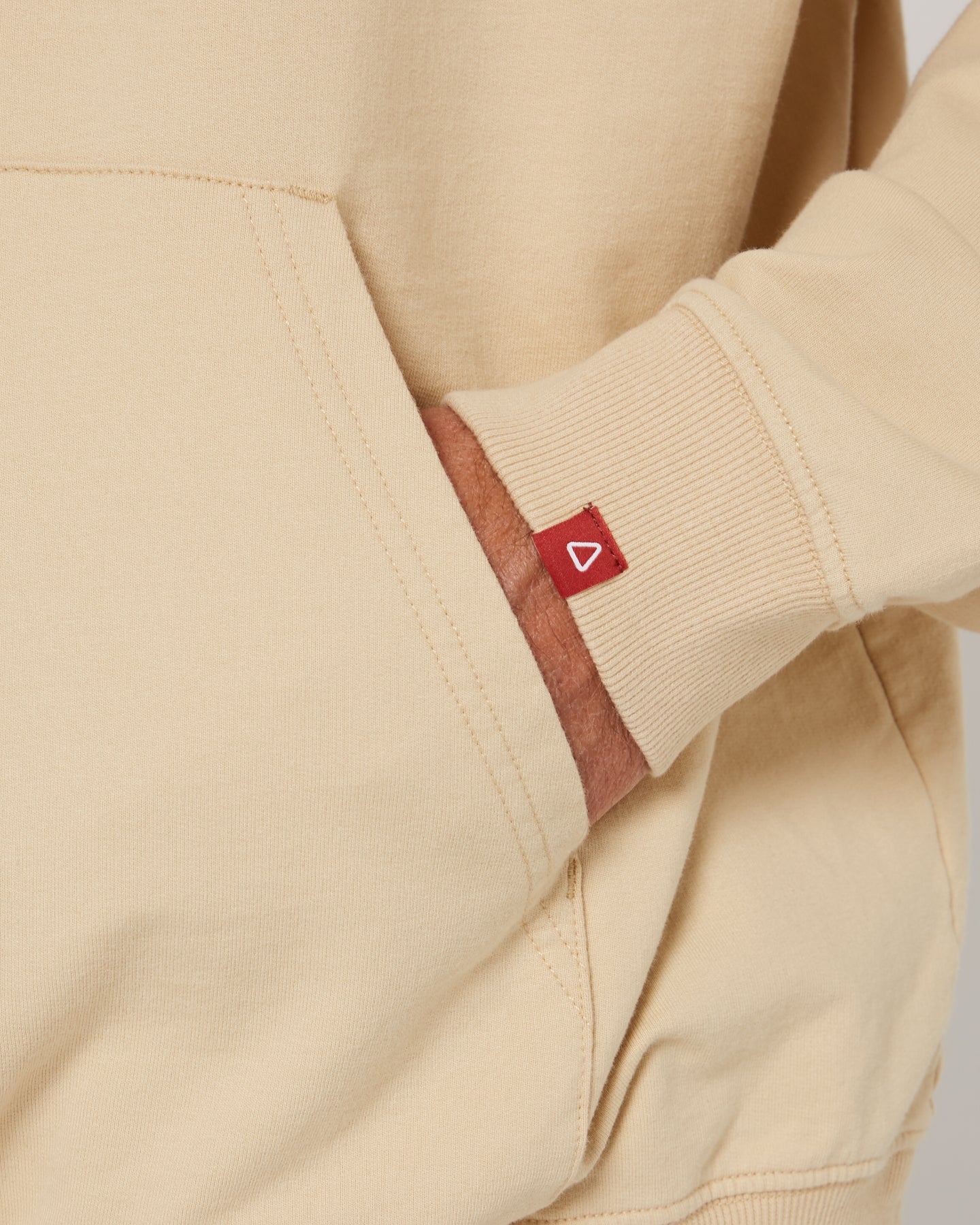 Follow Logo Hoody - Sand — men's wakeboard apparel, product image 7