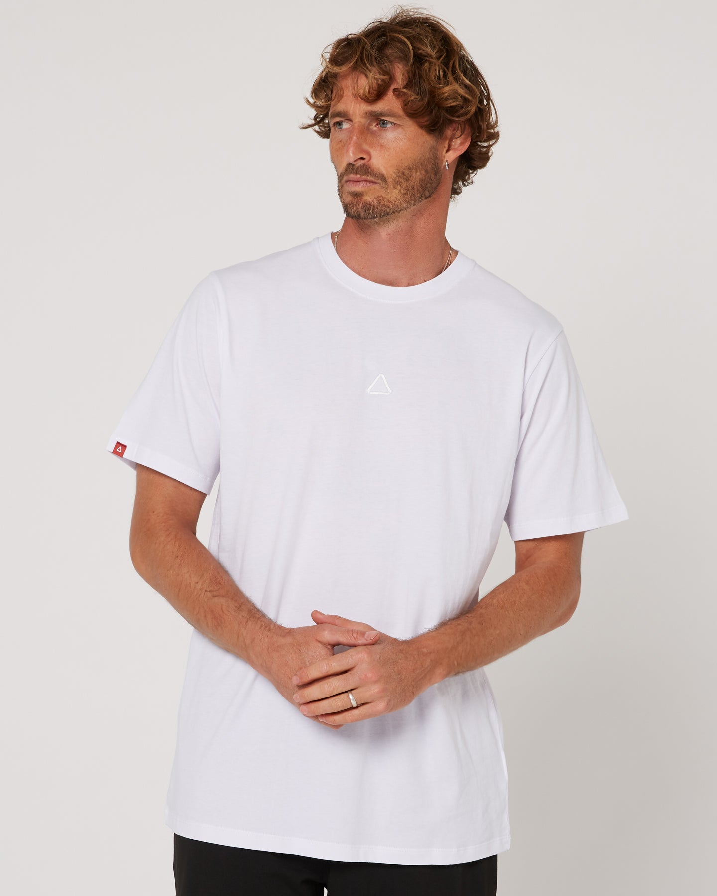 Follow Stitched Tee - White 1