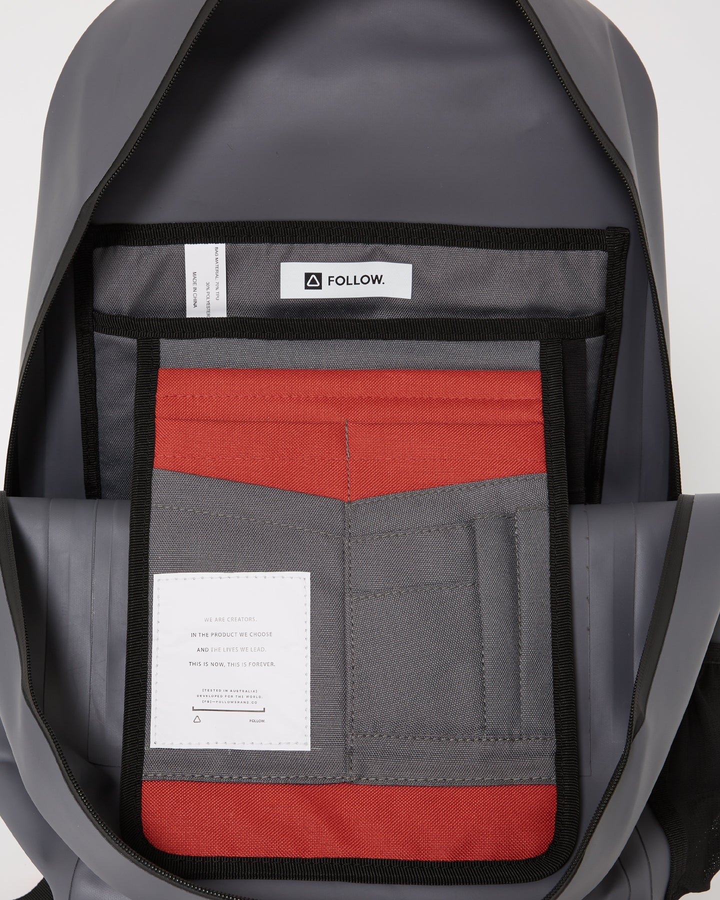 Follow Life Backpack - Charcoal 3