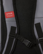 Follow Life Backpack - Charcoal — wakeboard gear bag, back view
