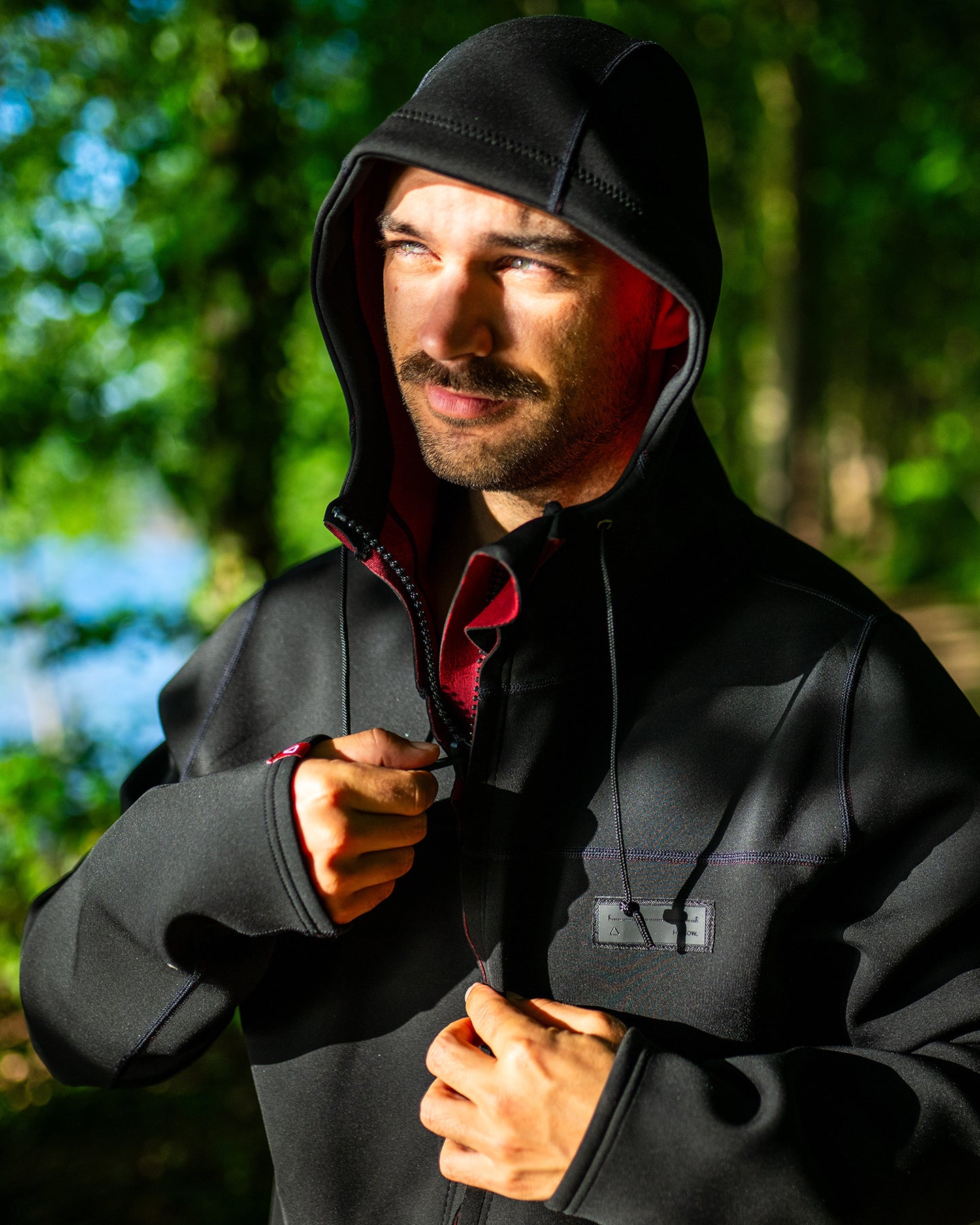 Follow Control P1 Neo Jacket - Black — men's wakeboard jacket, action view 04