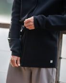 Follow Company Neo Jacket - Black — men's wakeboard jacket, action view 26