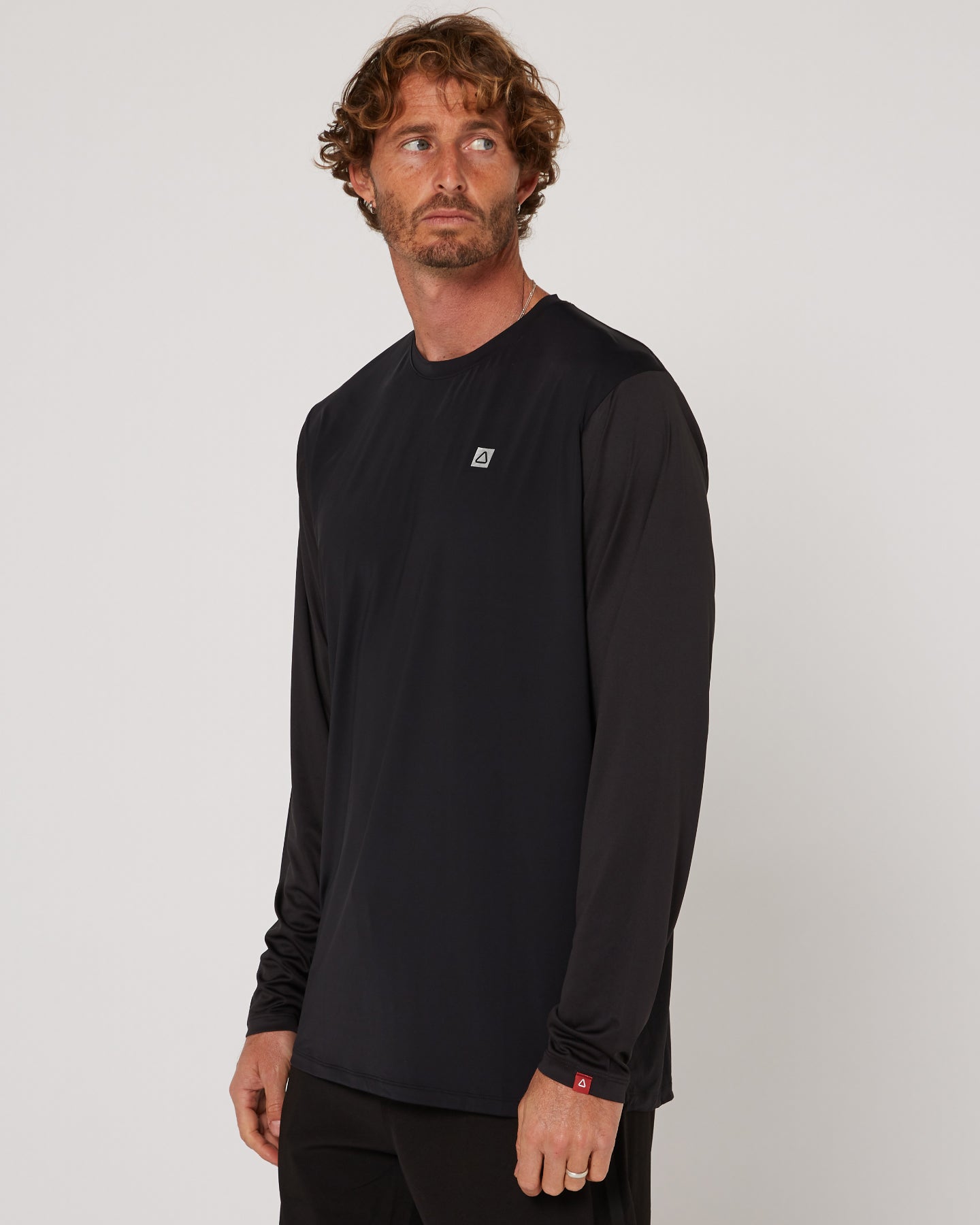 Follow Hybrid Tee L/S - Charcoal/Black 2
