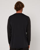 Follow Hybrid Tee L/S - Charcoal/Black — men's wakeboard tee, product image 3