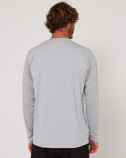 Follow Hybrid Tee L/S - Light Grey — men's wakeboard tee, product image 3