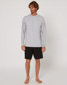 Follow Hybrid Tee L/S - Light Grey — men's wakeboard tee, product image 1