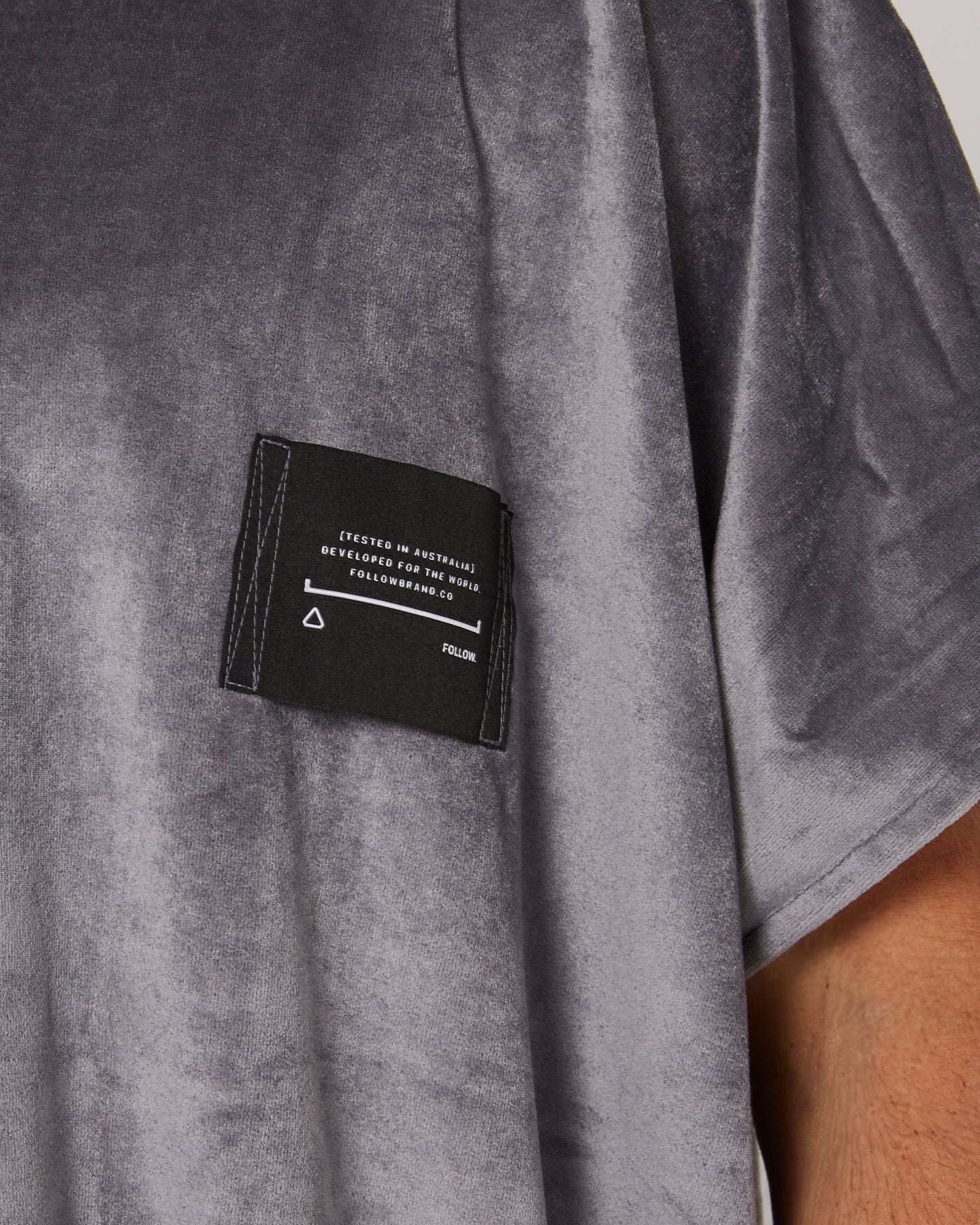 Follow Corp Towlie - Steel Grey — changing robe poncho towel, product image 7