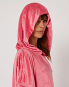 Follow Corp Towlie - Hot Pink — changing robe poncho towel, studio view 02