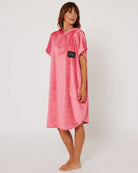 Follow Corp Towlie - Hot Pink — changing robe poncho towel, studio view 05