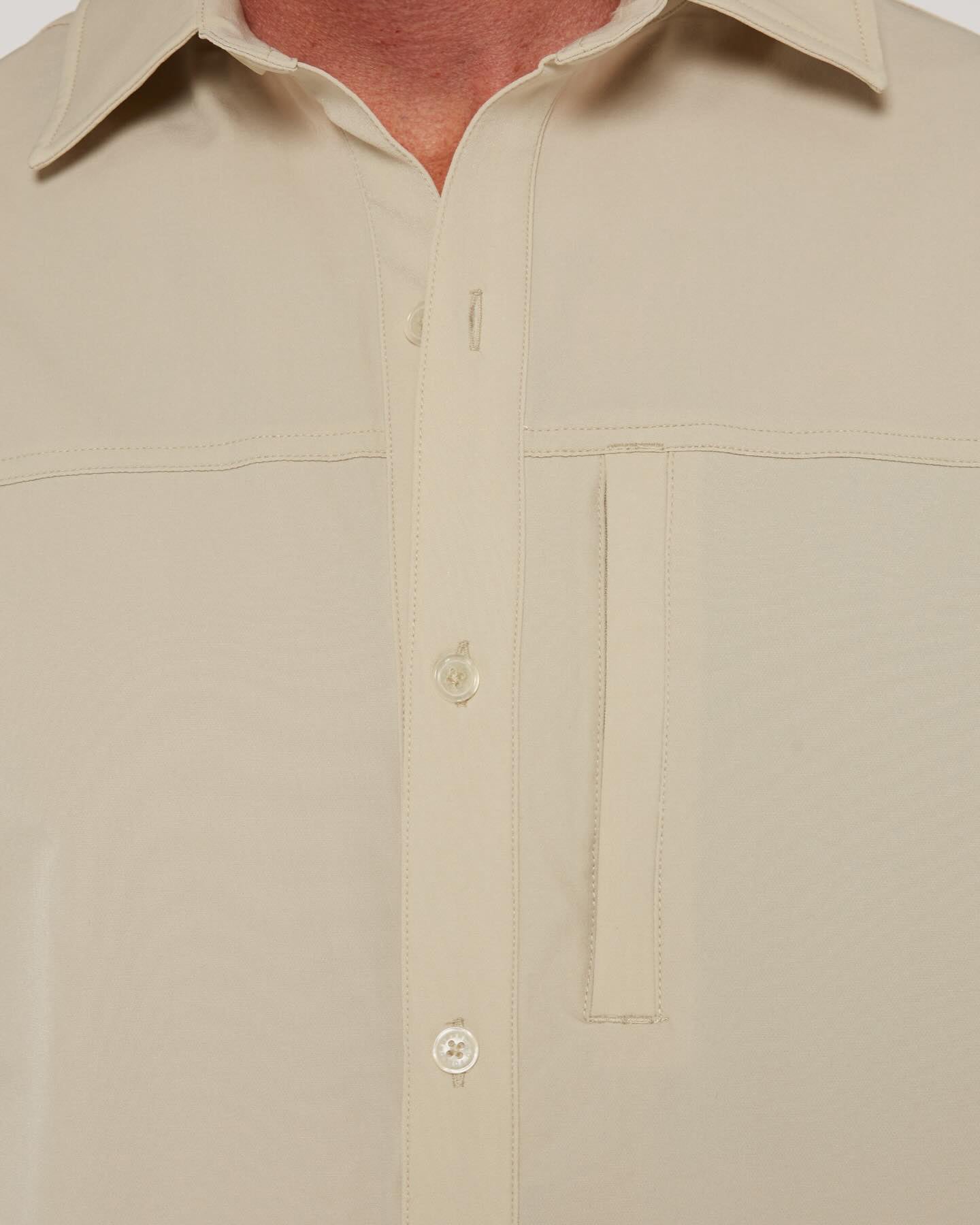 Follow Travel Shirt S/S - Cream 3