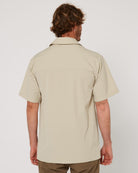 Follow Travel Shirt S/S - Cream — men's wakeboard apparel, product image 5