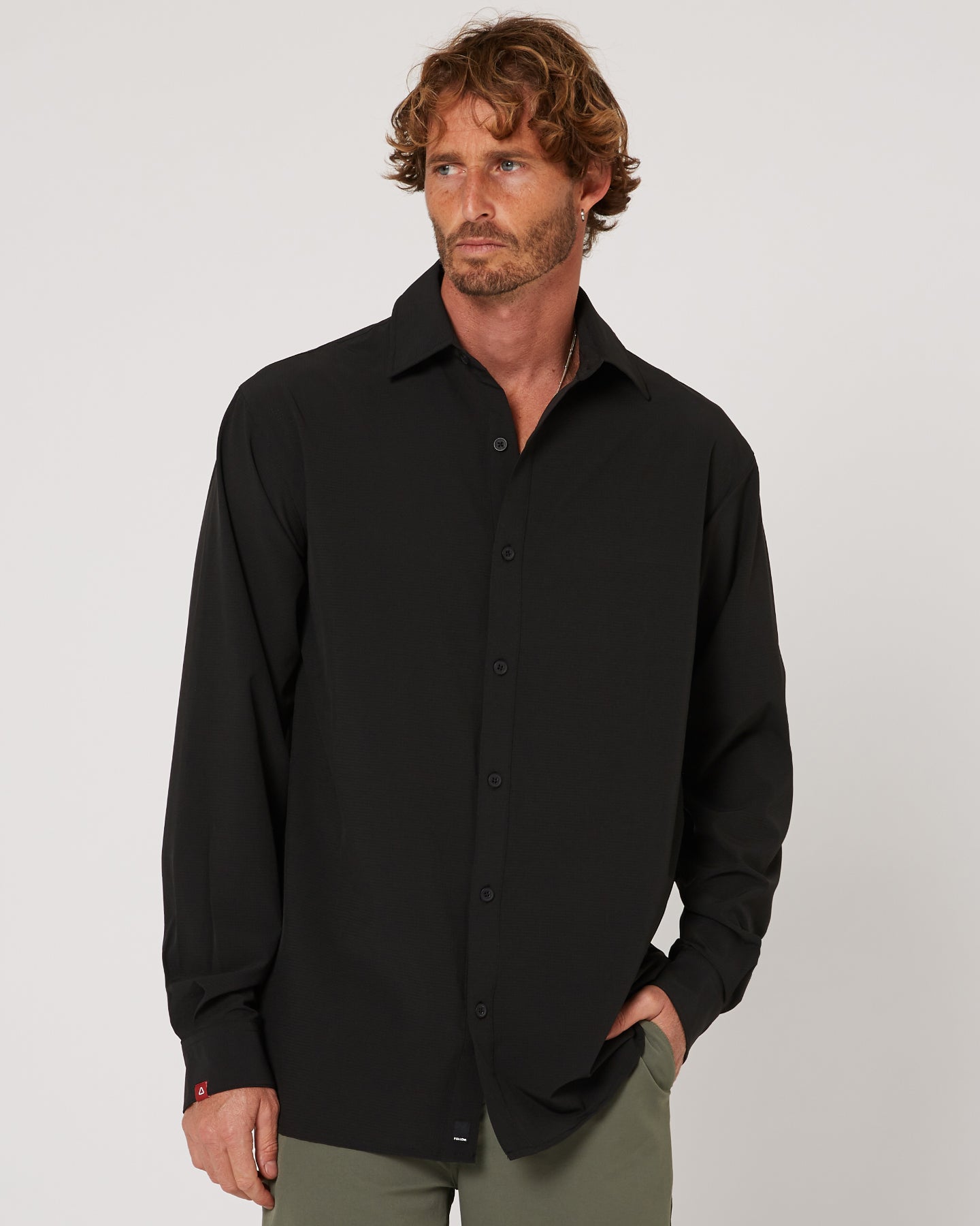 Follow Tech Shirt L/S - Black 1