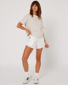 Follow Maven Shorts - Cream — women's wakeboard shorts, product image 5