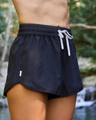 Follow Odessa Board Shorts - Black — women's wakeboard boardshorts, lifestyle view 5