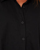 Follow Isla Linen Shirt - Black 12