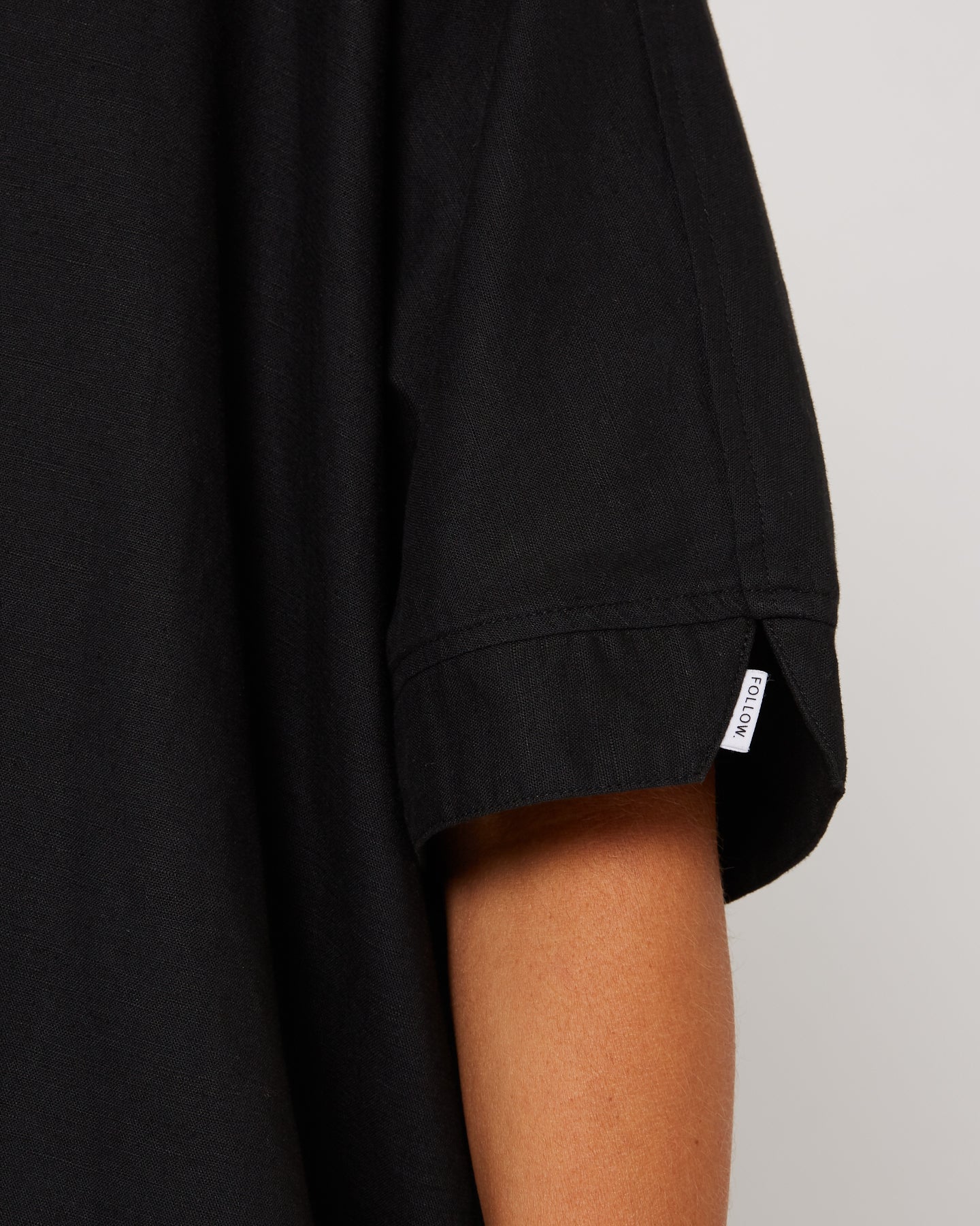 Follow Isla Linen Shirt - Black 13