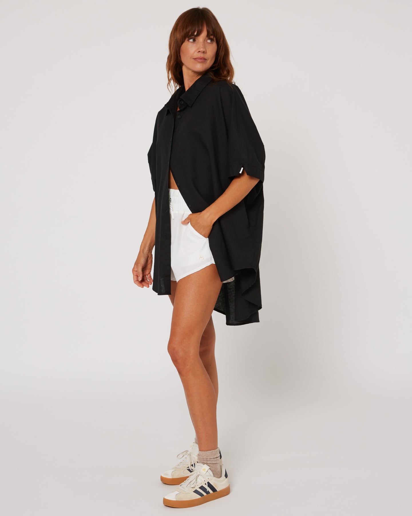 Follow Isla Linen Shirt - Black 1