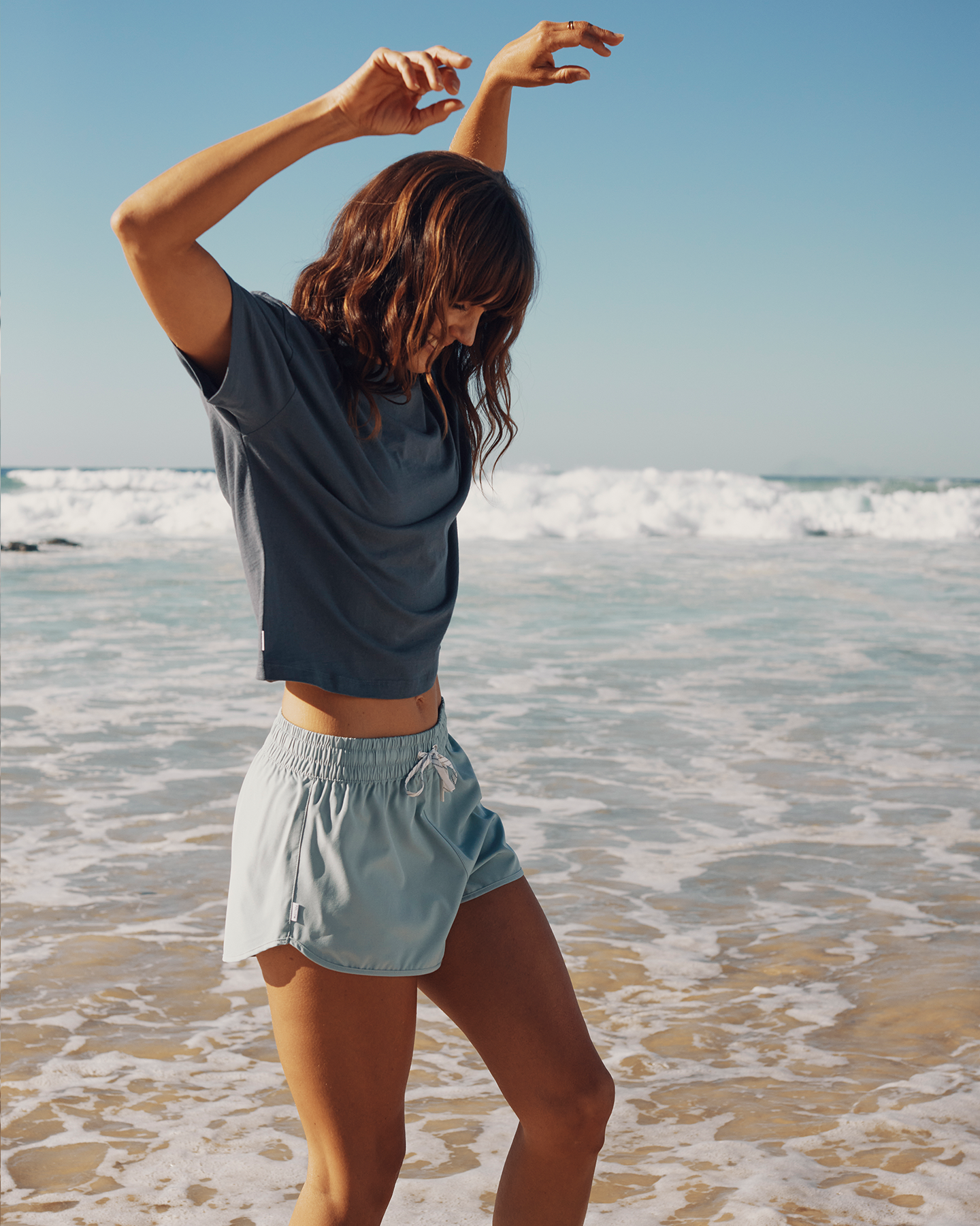 Follow Rhea Oversized Tee - Charcoal Lifestyle 3