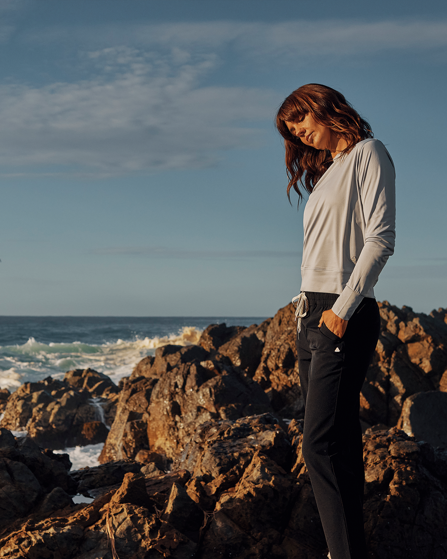 Follow Elara Sun Tee L/S - Light Grey 2